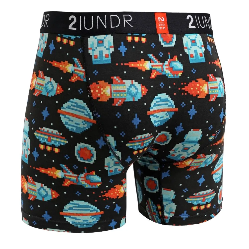 '2UNDR' Men's Swing Shift 6" Boxer Brief - Galactica