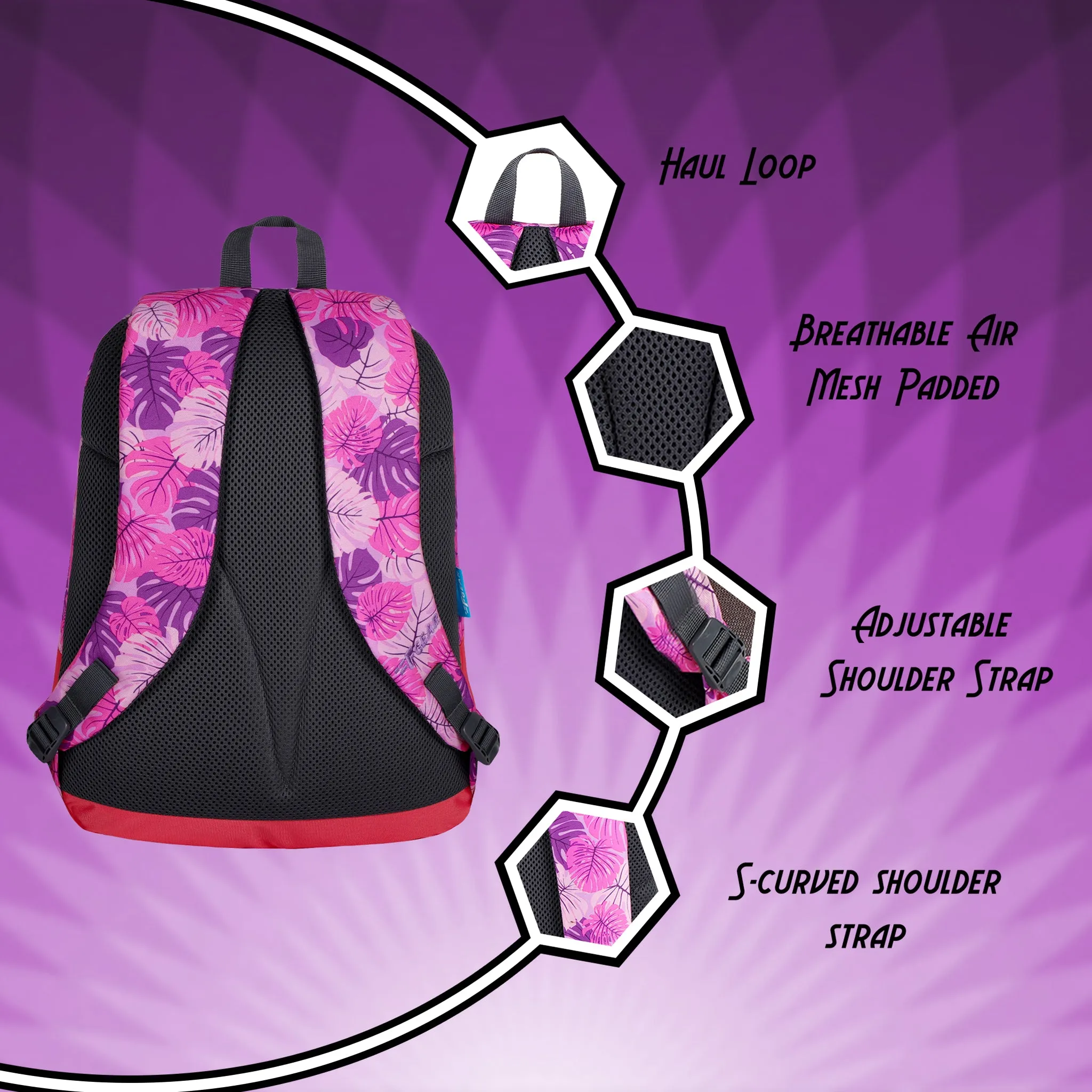 Amari 12L Tropical Pink and Purple Backpack