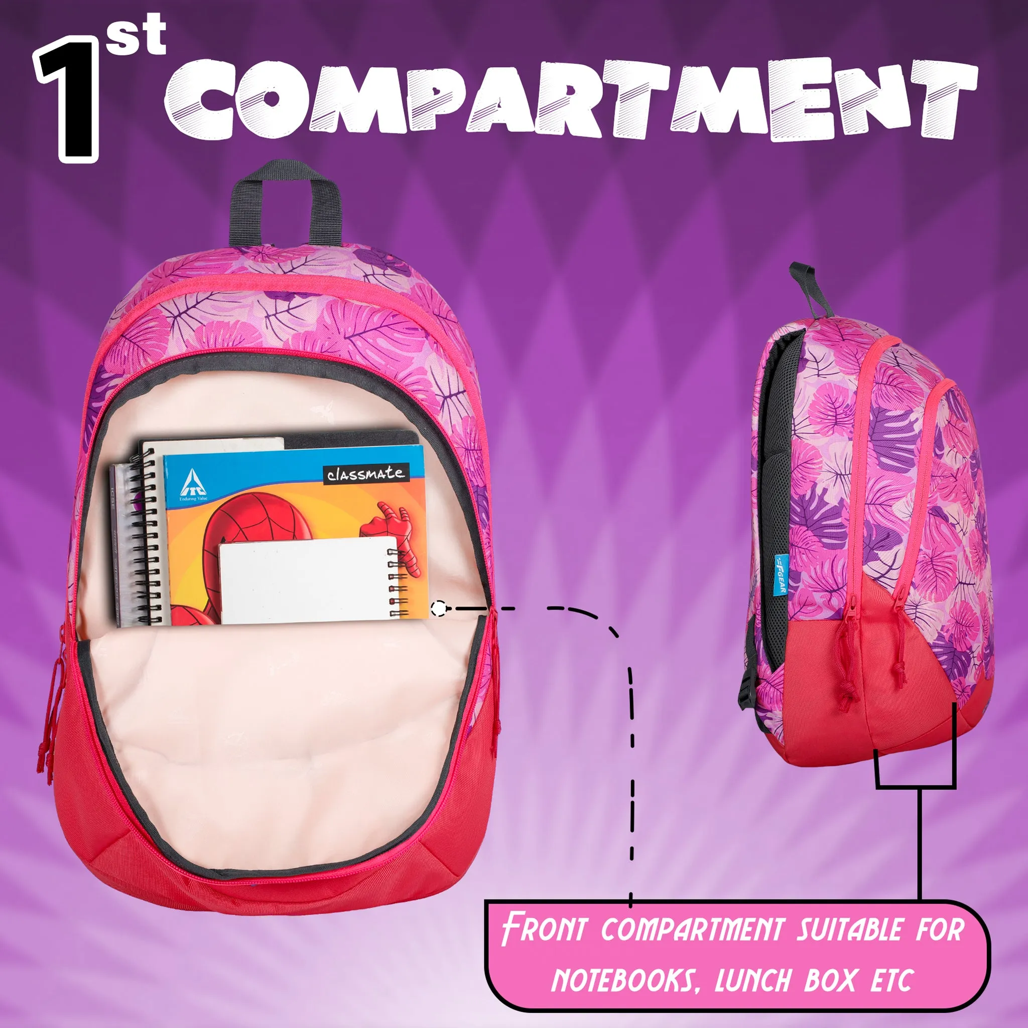 Amari 12L Tropical Pink and Purple Backpack