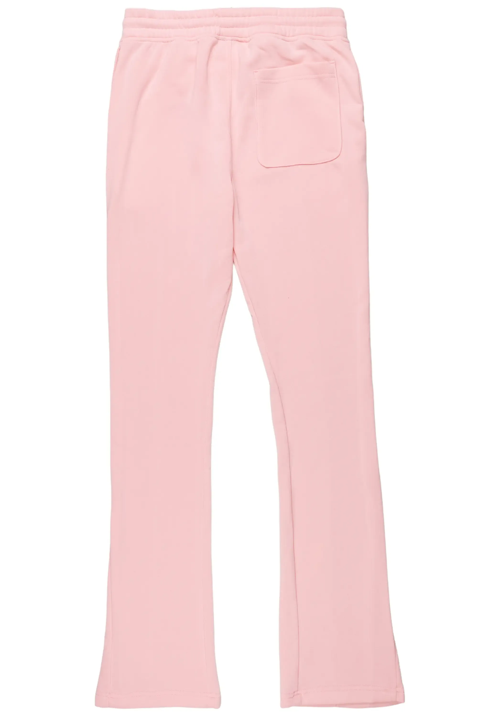 Angelo Pink Patchwork Stacked Flare Pants