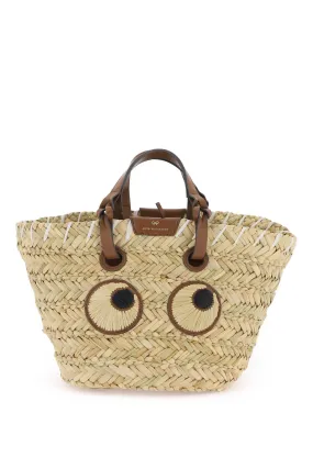 ANYA HINDMARCH paper eyes basket handbag