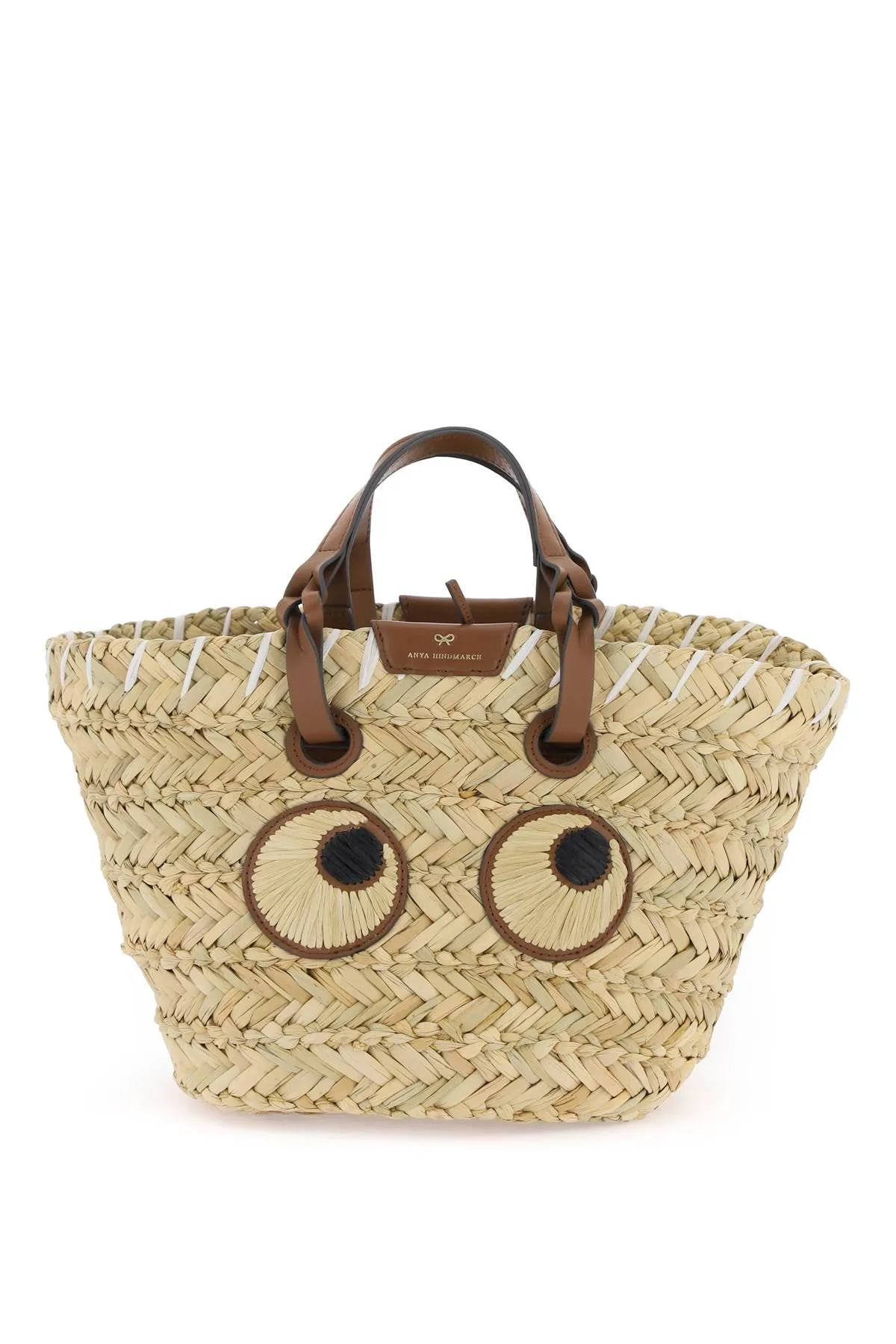 ANYA HINDMARCH paper eyes basket handbag