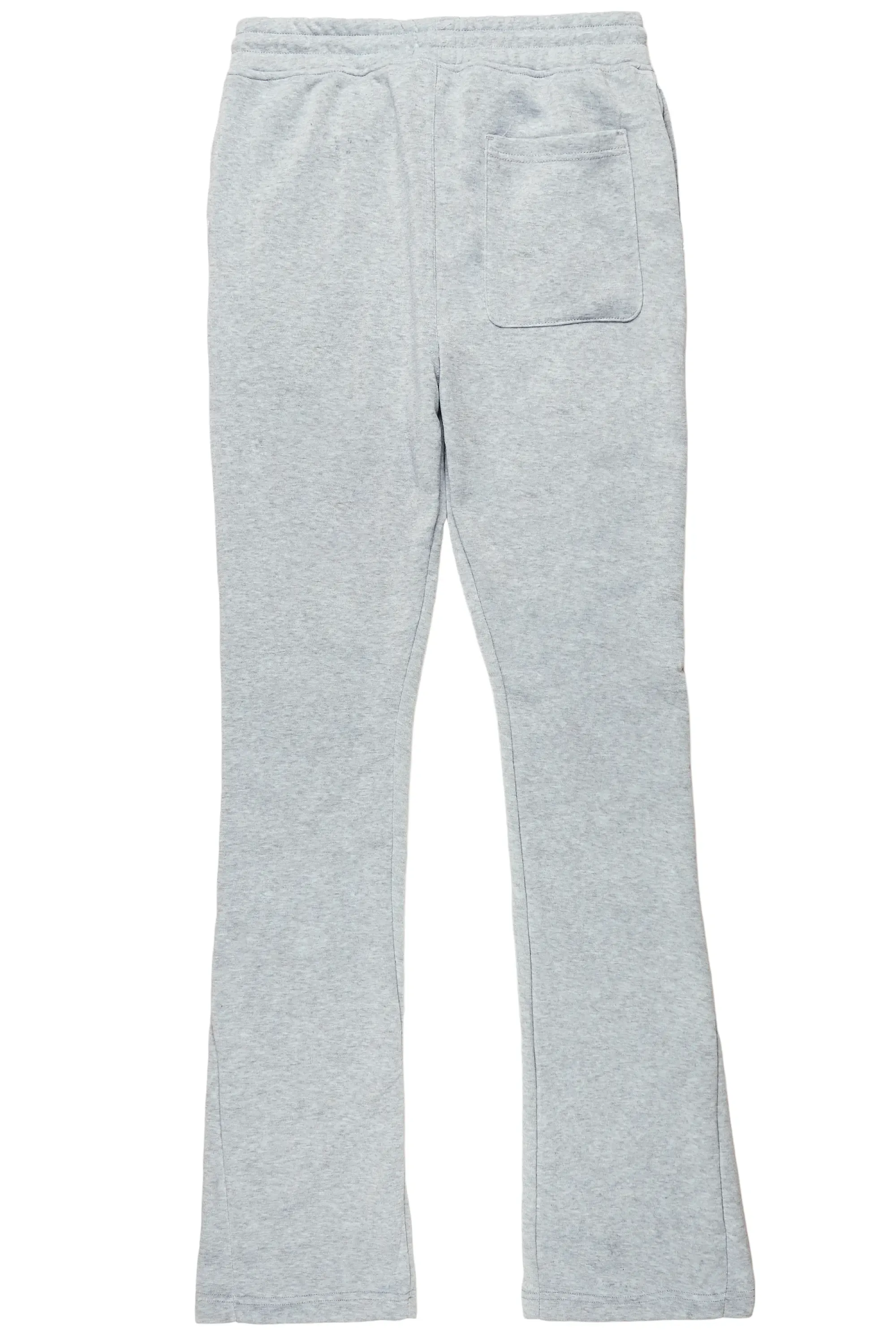 Austin Heather Grey Patchwork Stacked Flare Pants