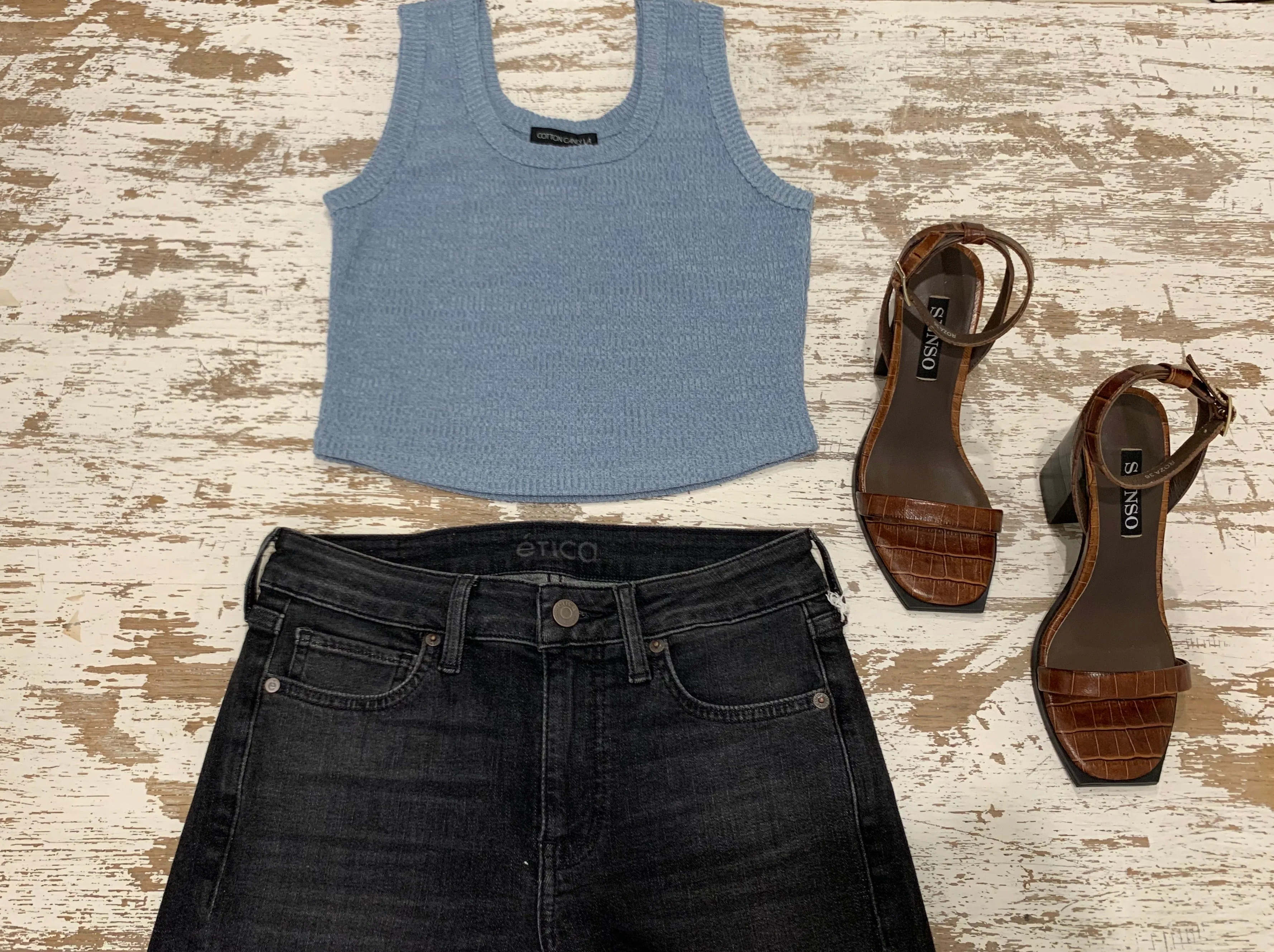 Baby Blue Knit Tank