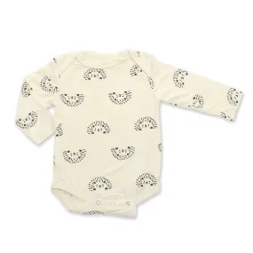 Bamboo Long Sleeve Onesie (Hello Hedgehog Print)