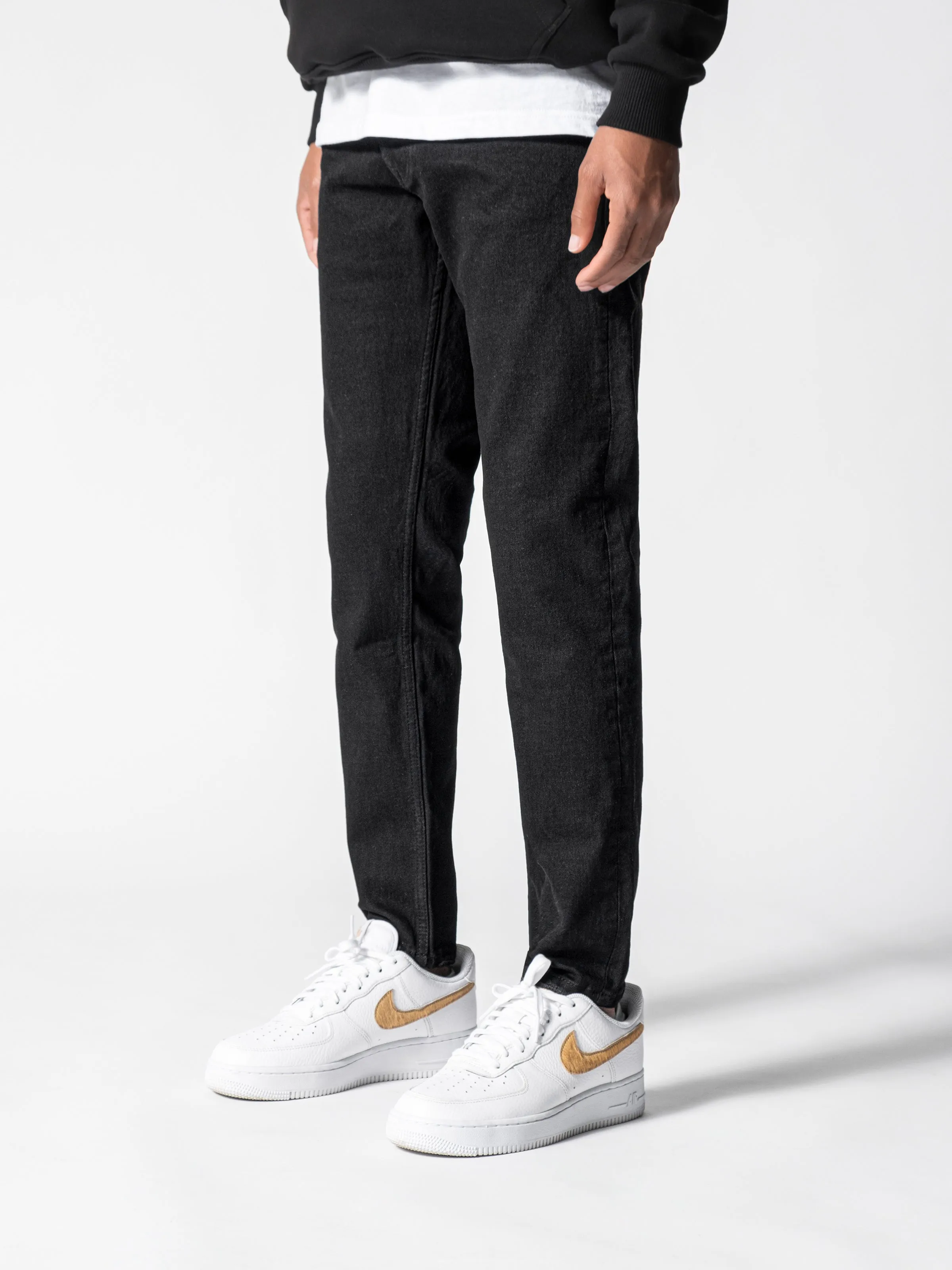 Black Basic Denim Pants