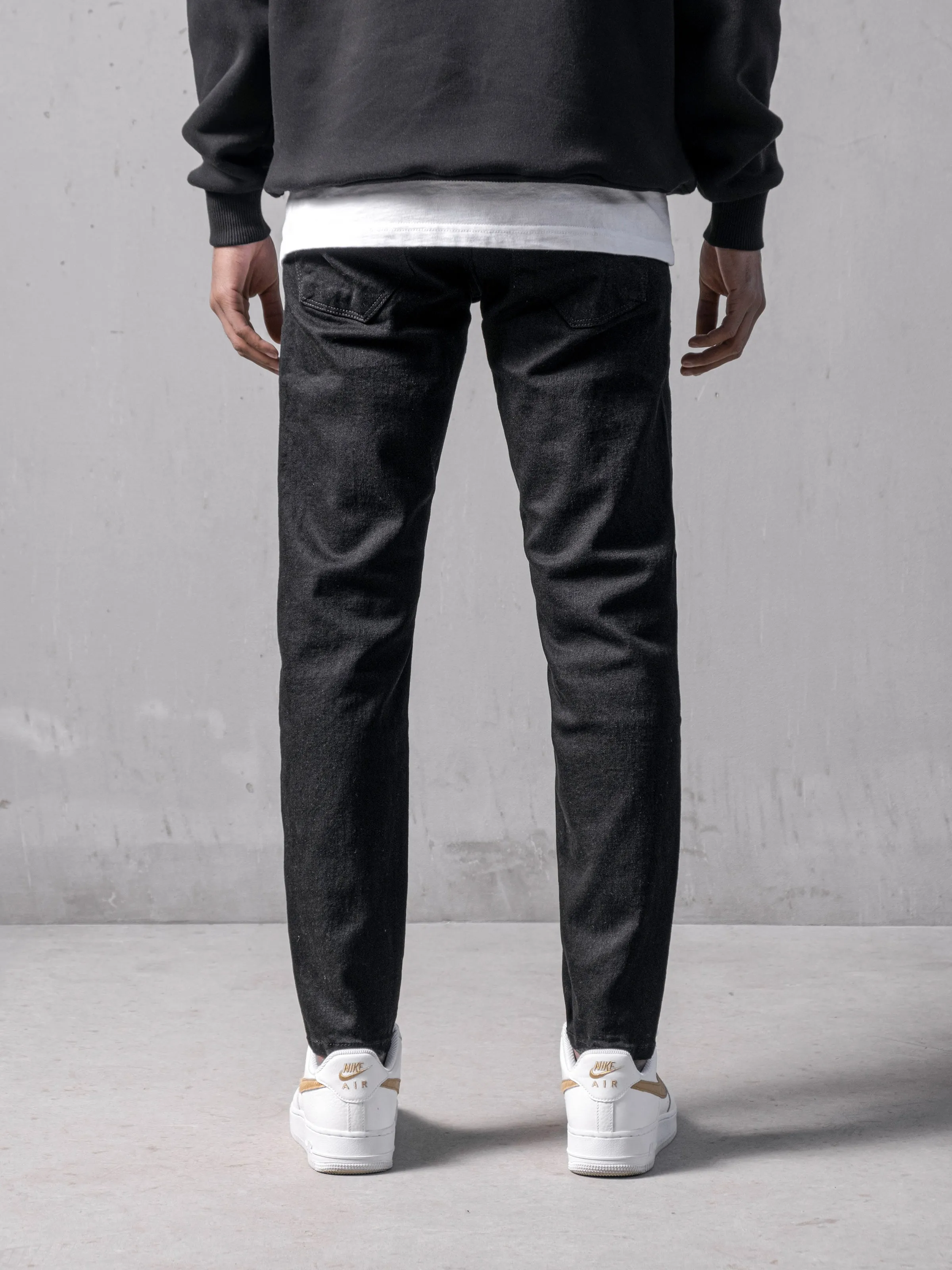 Black Basic Denim Pants