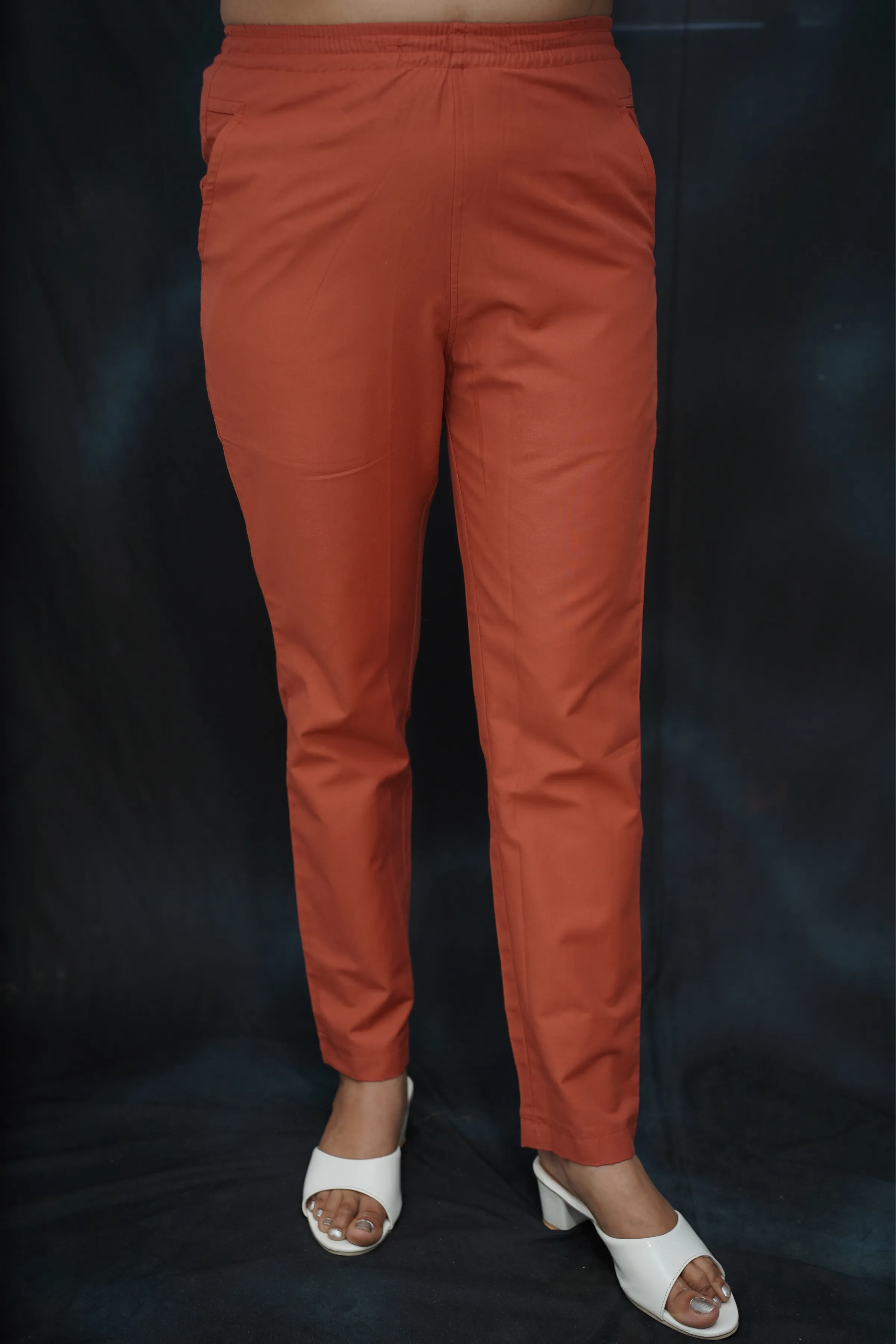 Brick Cotton Kurti Pant