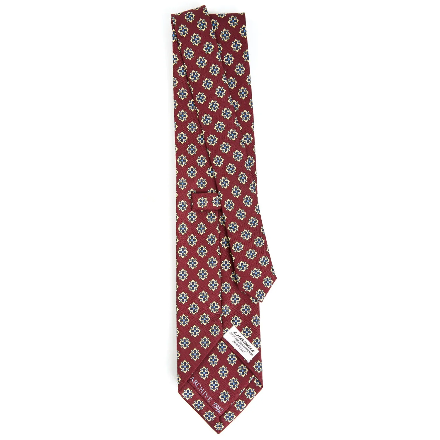 BURGUNDY SILK TIE