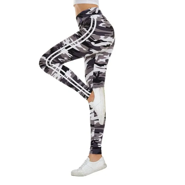 Camo High Waist Yoga Pants - S-XL - 3 Colors