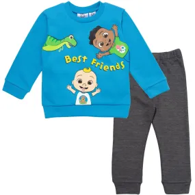 CoComelon Fleece Pullover Sweatshirt and Pants Set