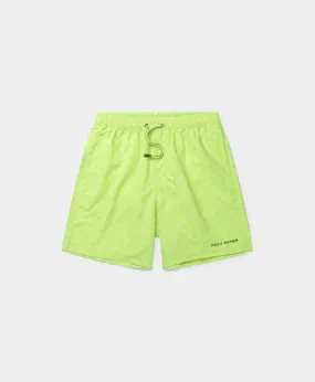 Daiquiri Green Kato Monogram Swimshorts