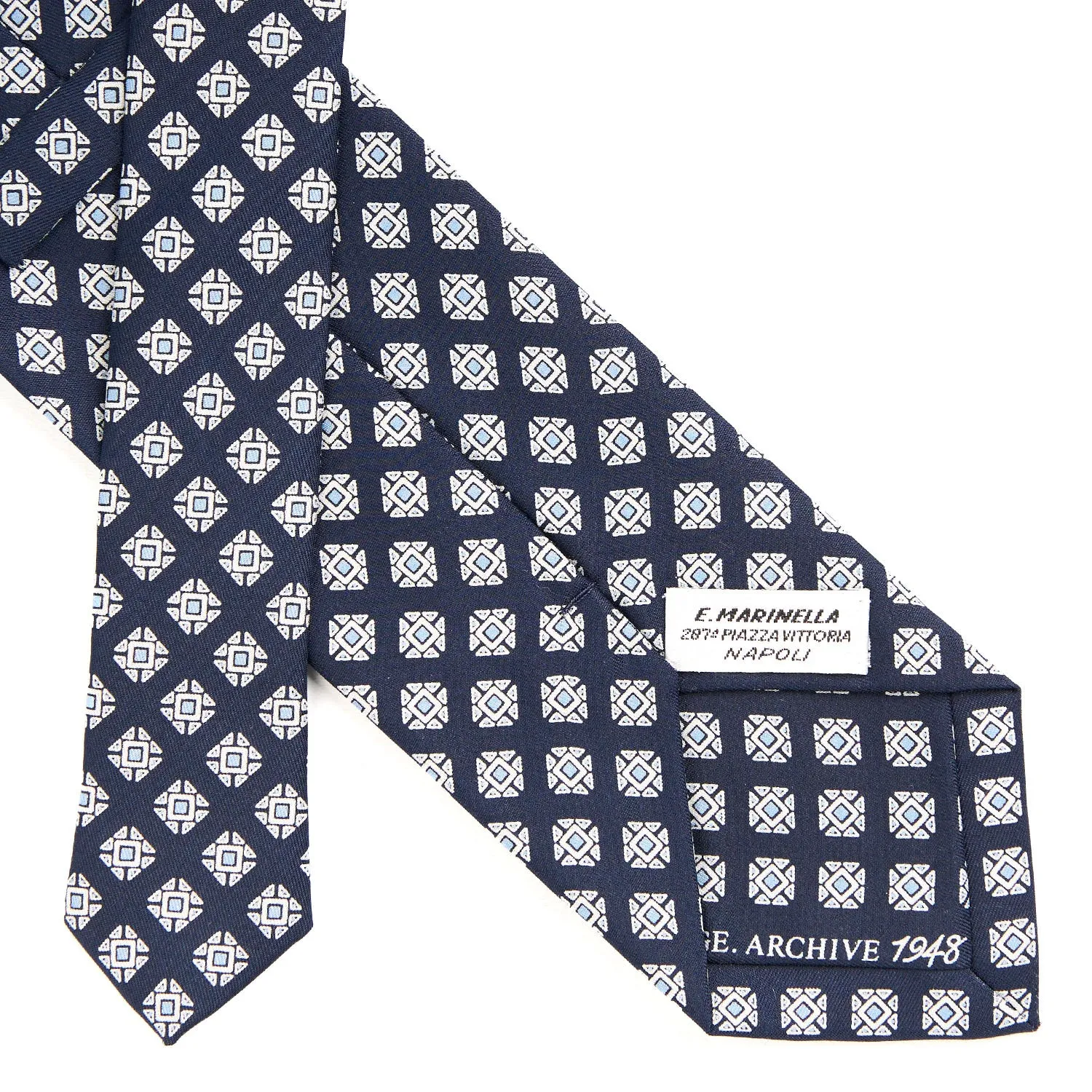 DARK BLUE SILK TIE