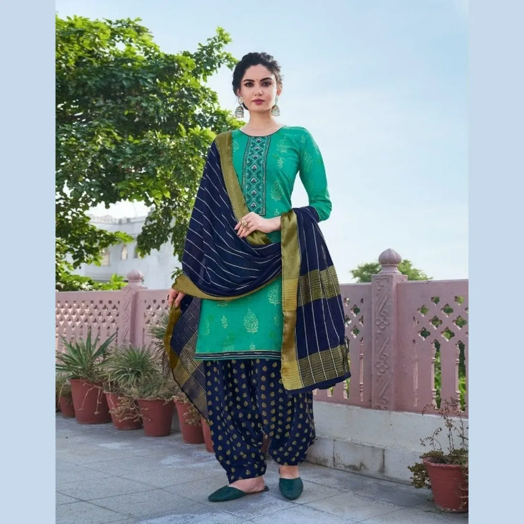 Designer Patiala Suit - Light Green