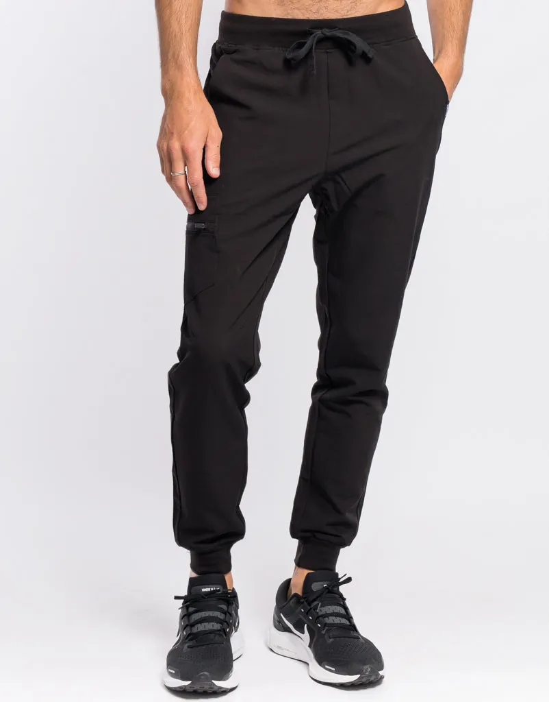 Essential Jogger Scrub Pants - Black