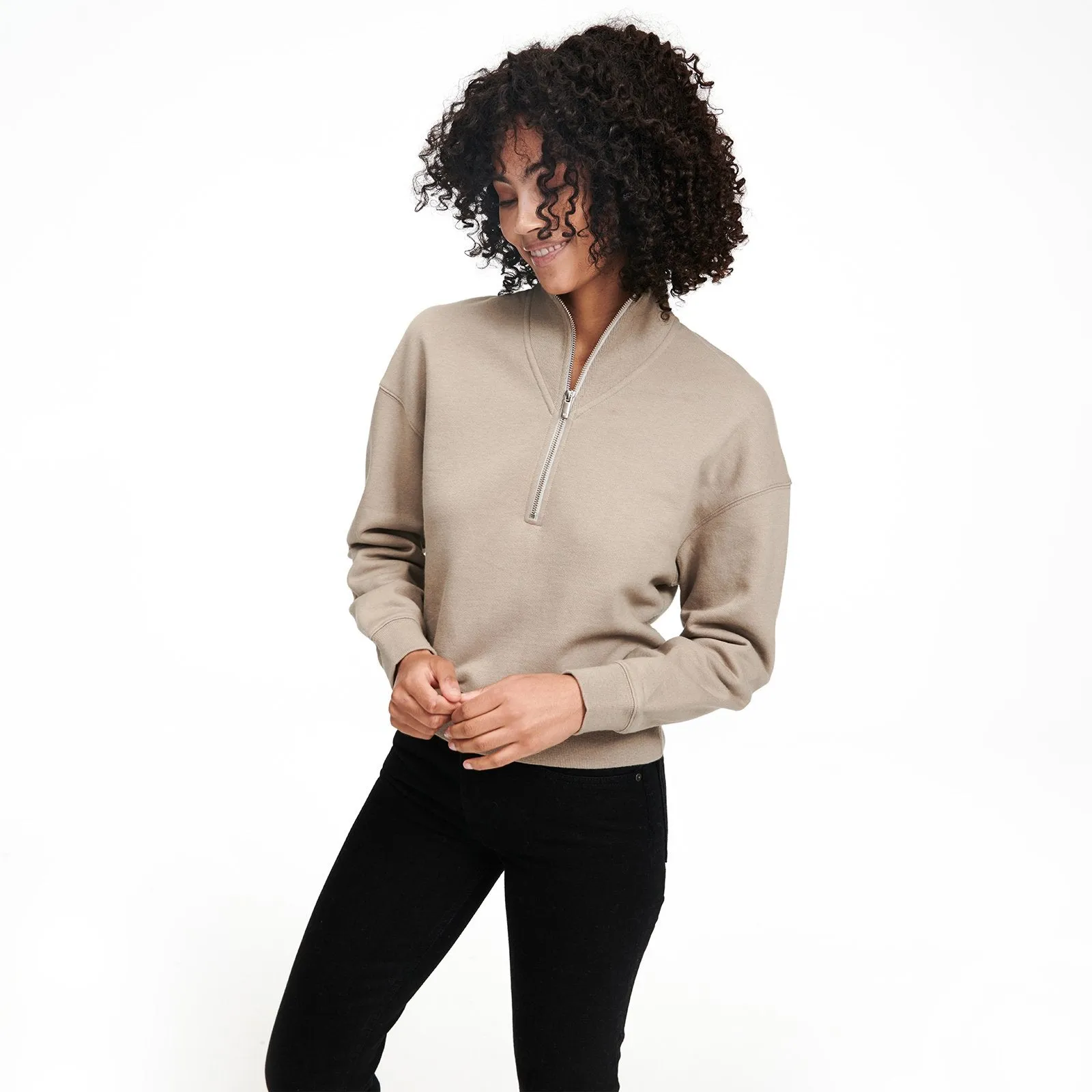 Fleece Quarter Zip Sweatshirt