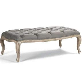 Gray Maison Tufted Ottoman