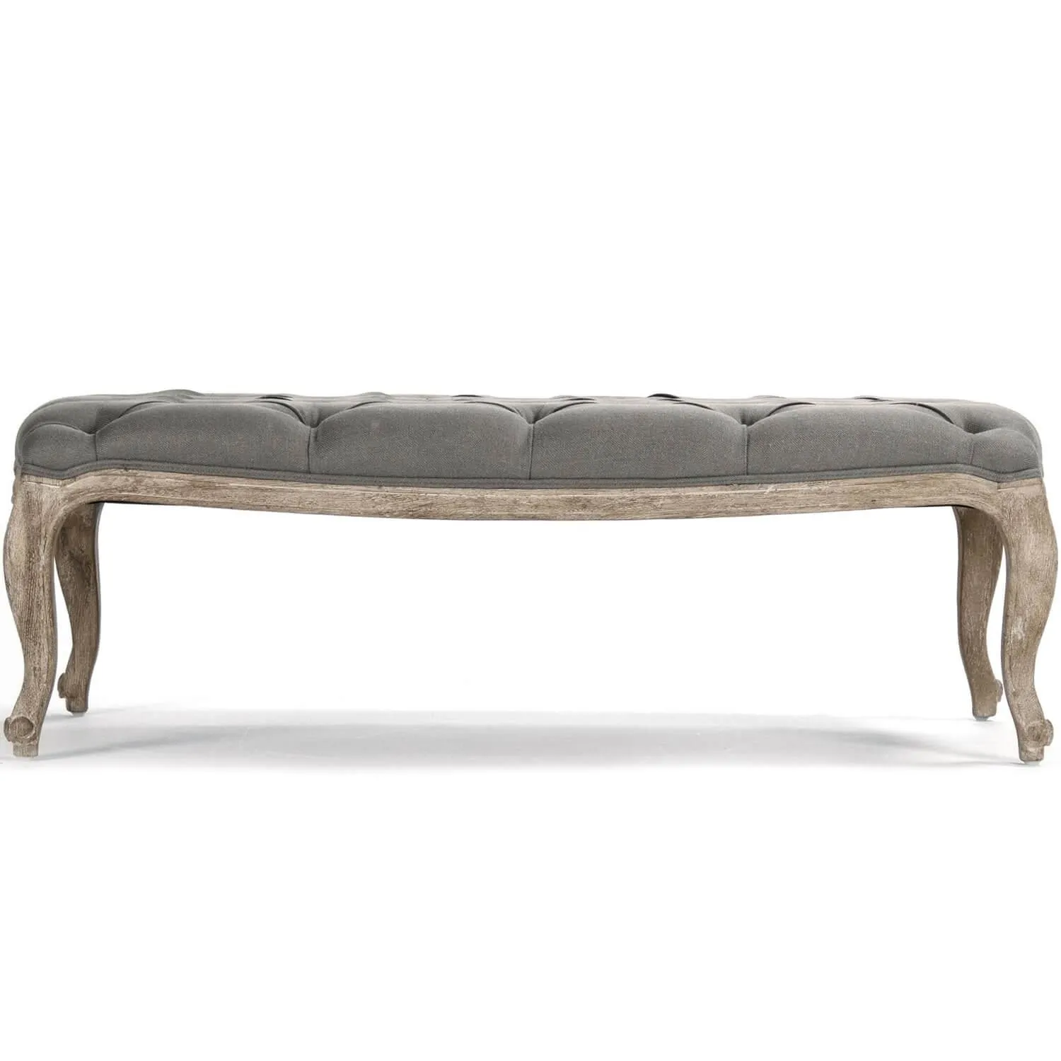 Gray Maison Tufted Ottoman