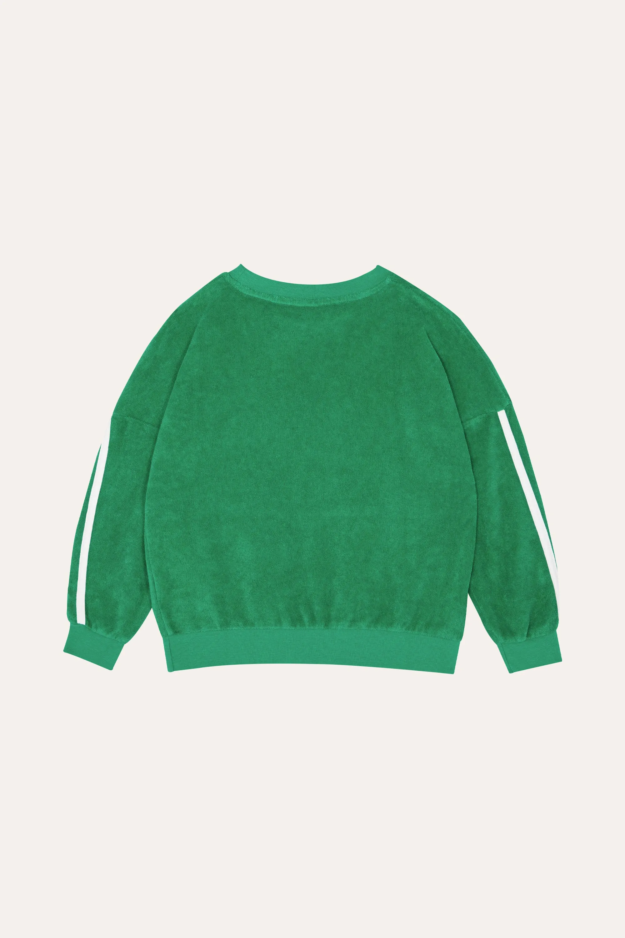 Green Sporty Oversized Kids Sweatshirt