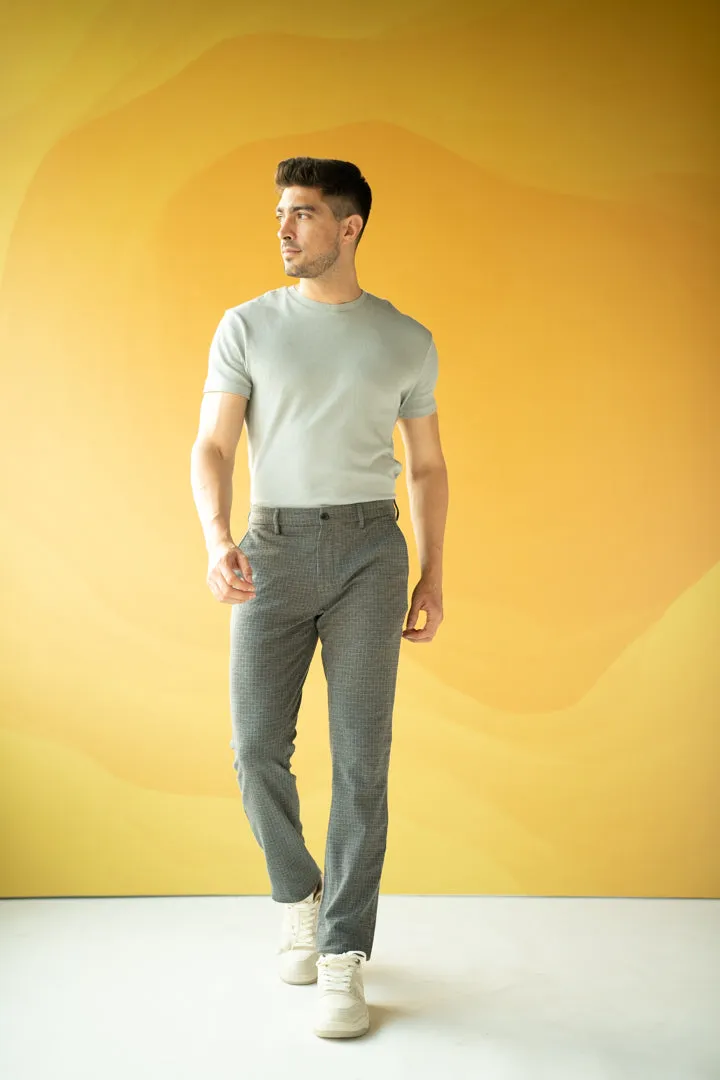 Grey Checks Power-Stretch Pants