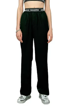 High-Waist Logo Straight Pants