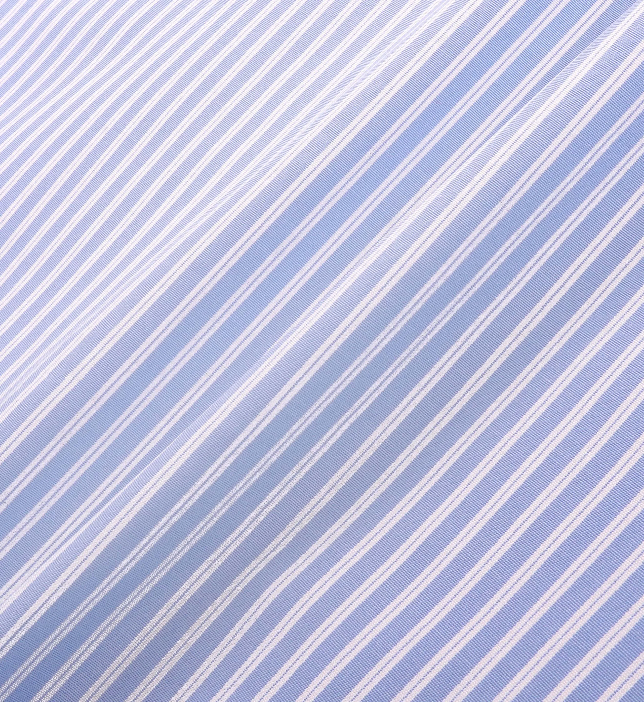 Hotel du Cap Cursive Oversized Shirt - Blue Striped