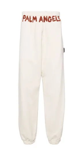 LOGO-PRINT COTTON TRACK PANTS