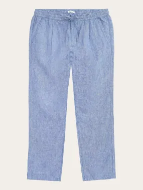 Loose linen pant - Moonlight Blue