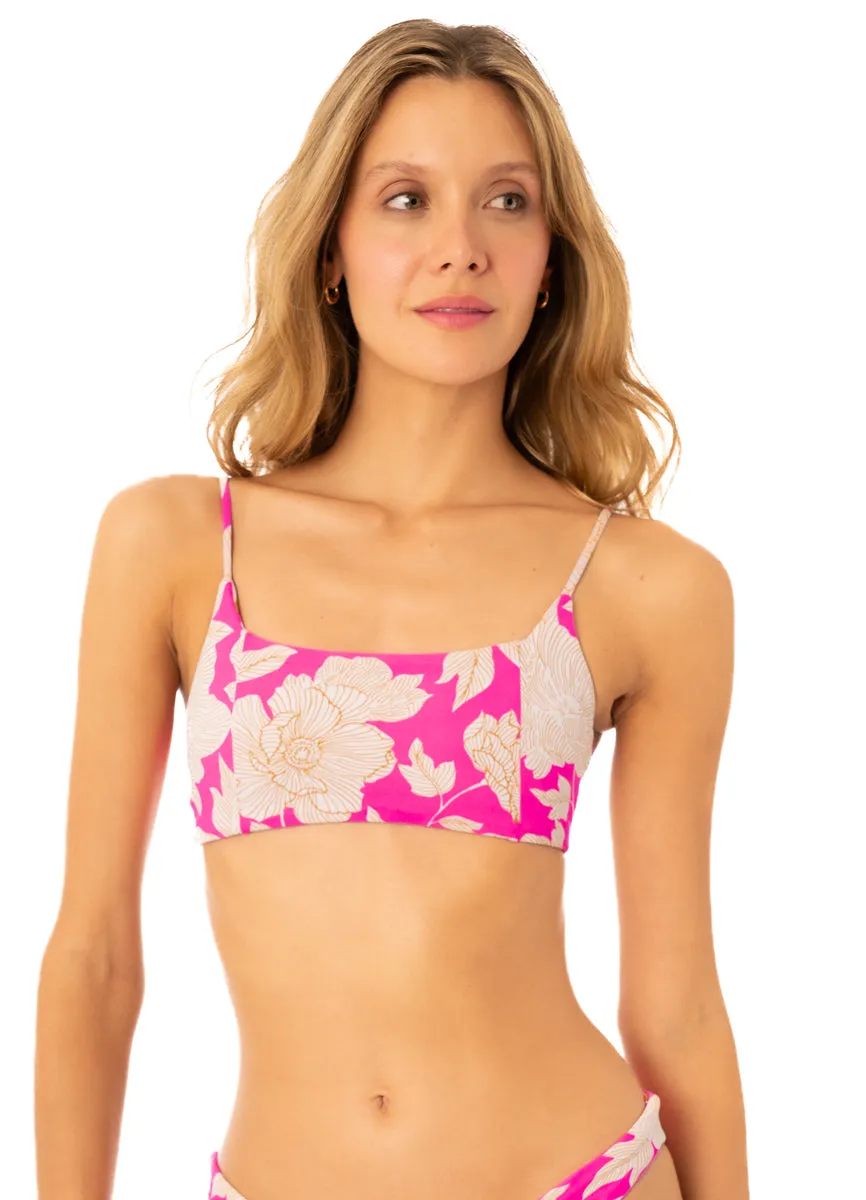 Maaji Floral Duo Zayla Sporty Bralette Bikini Top