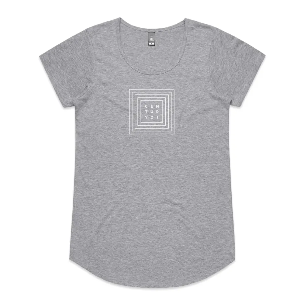 Mali Square Logo Tee - Athletic Grey