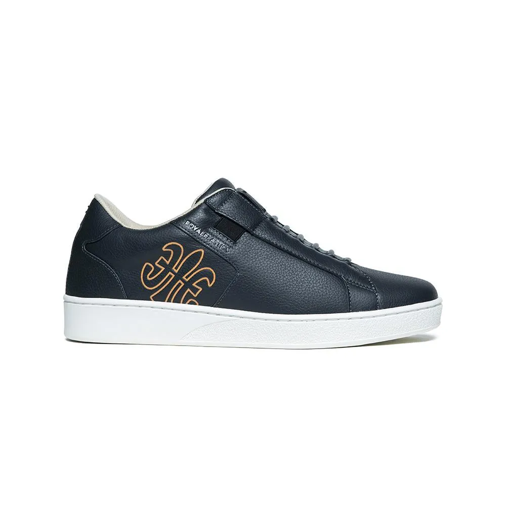 Men's Adelaide Black Orange Leather Sneakers 02612-992