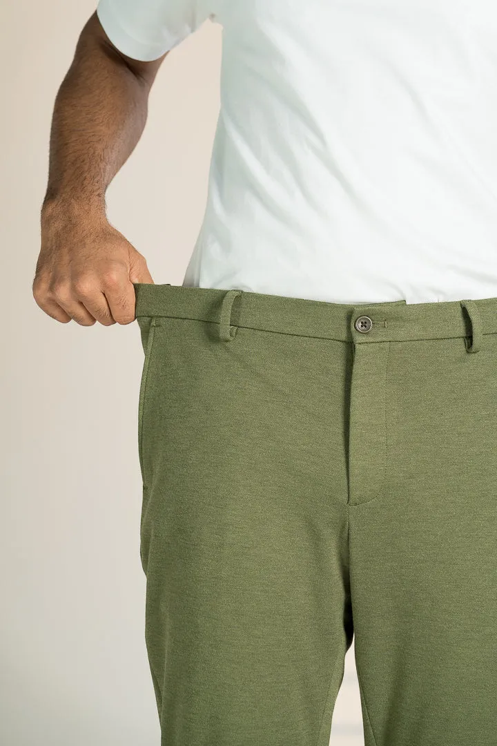 Military Green Power-Stretch Pants