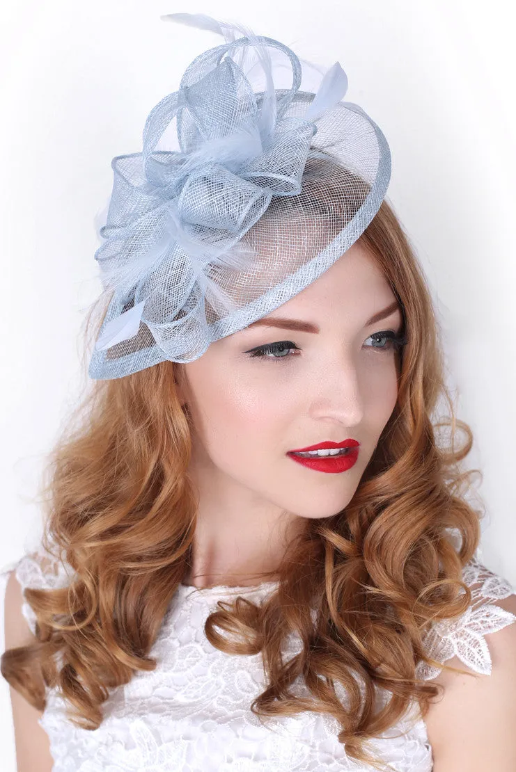 Penny Fascinator - Light Blue