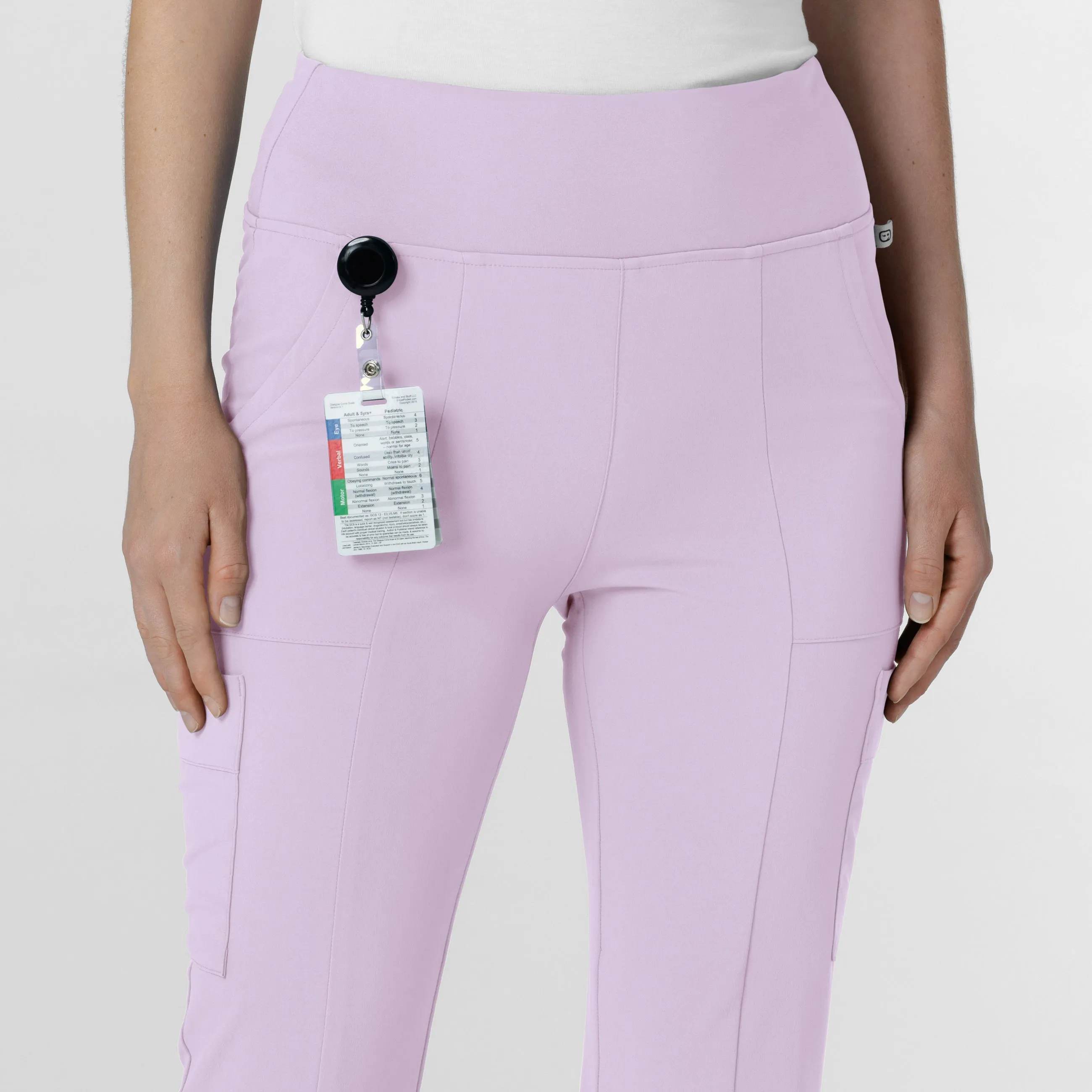 RENEW Women's Cargo Flare Scrub Pant - Pastel Lilac