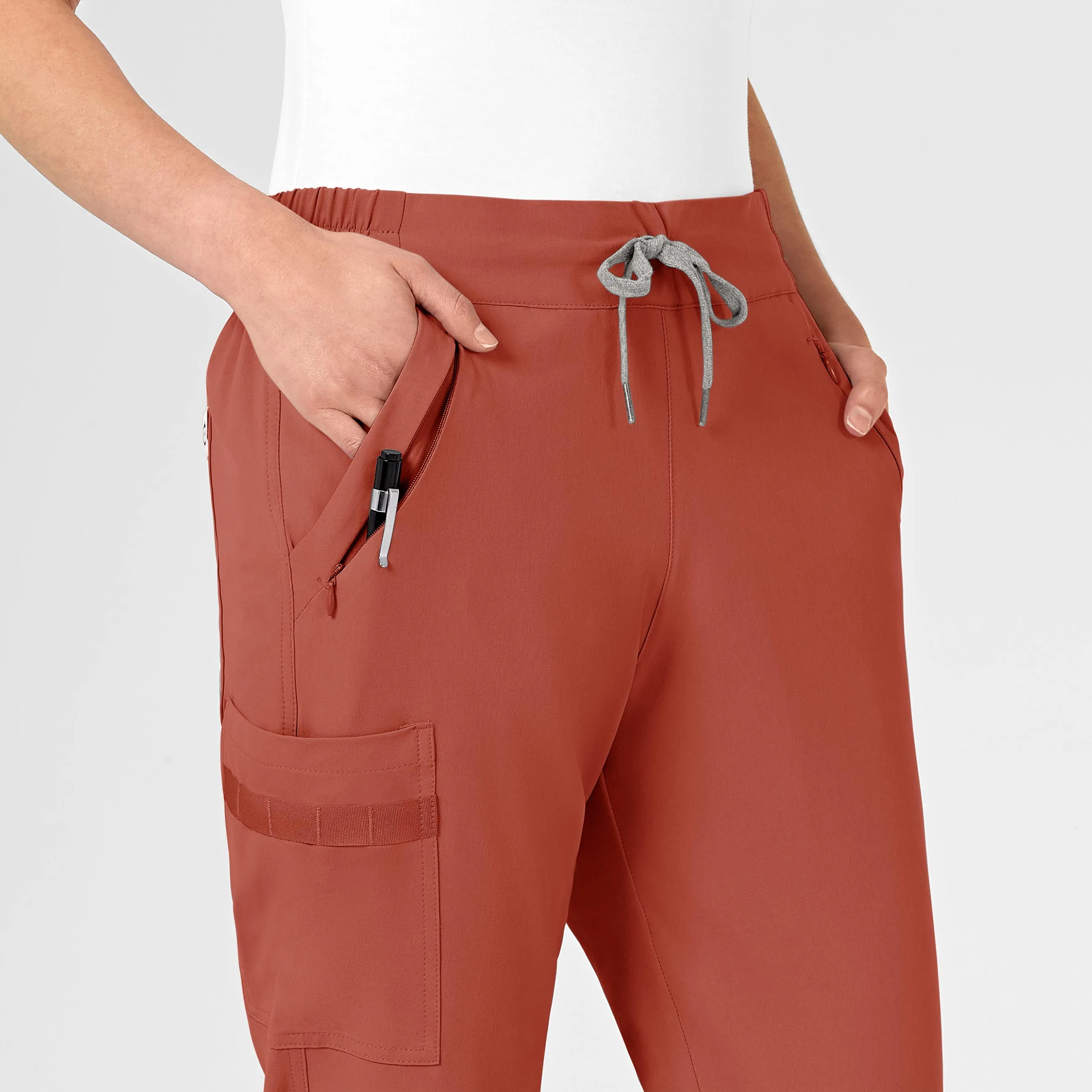 RENEW Women's Jogger Scrub Pant - Mineral Red