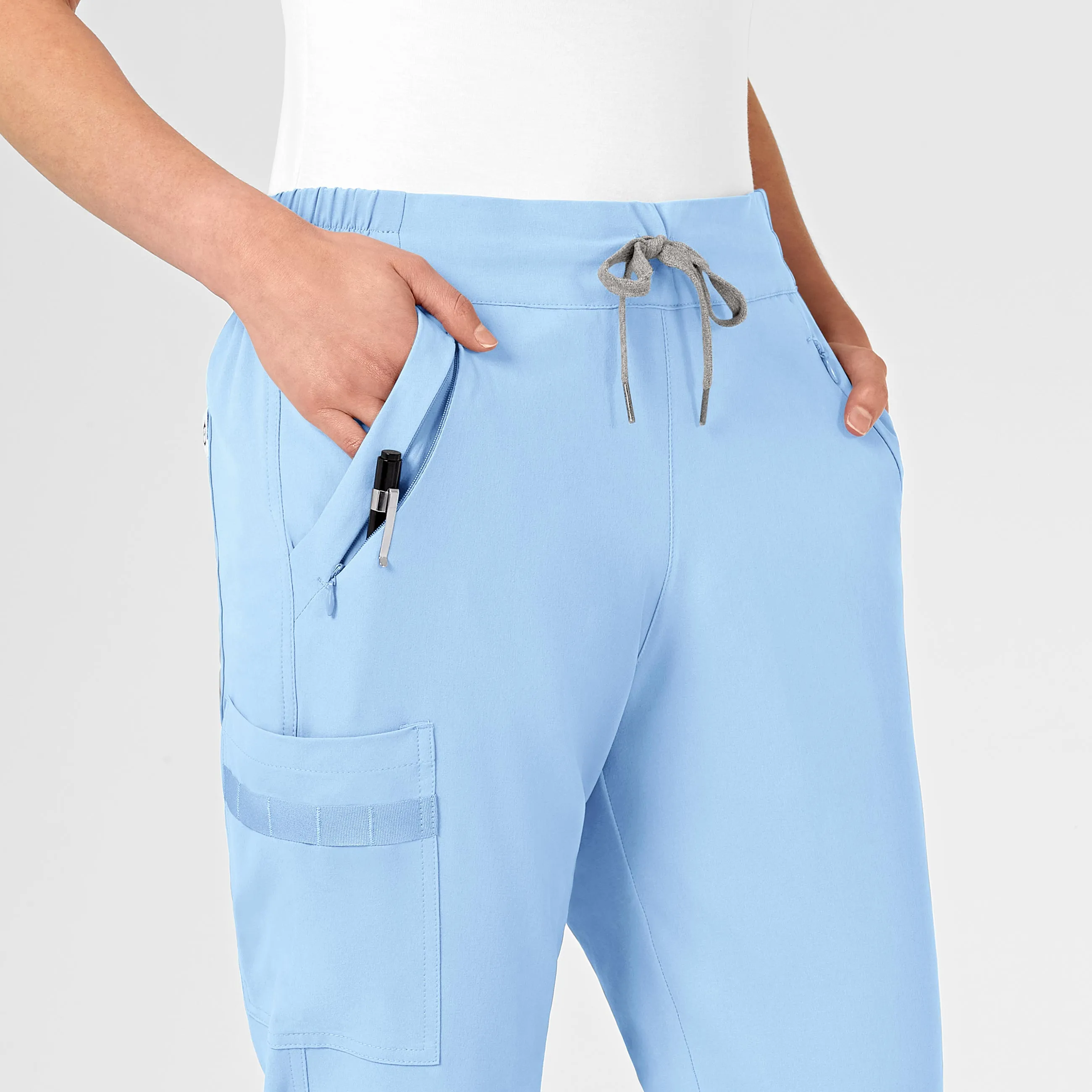 RENEW Women's Jogger Scrub Pant - Powder Blue