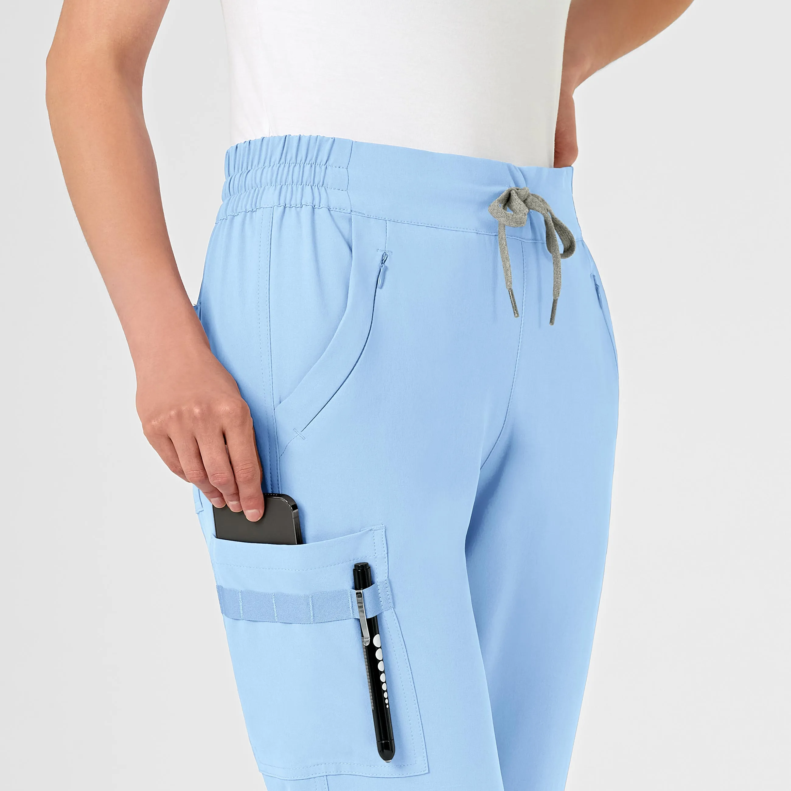 RENEW Women's Jogger Scrub Pant - Powder Blue