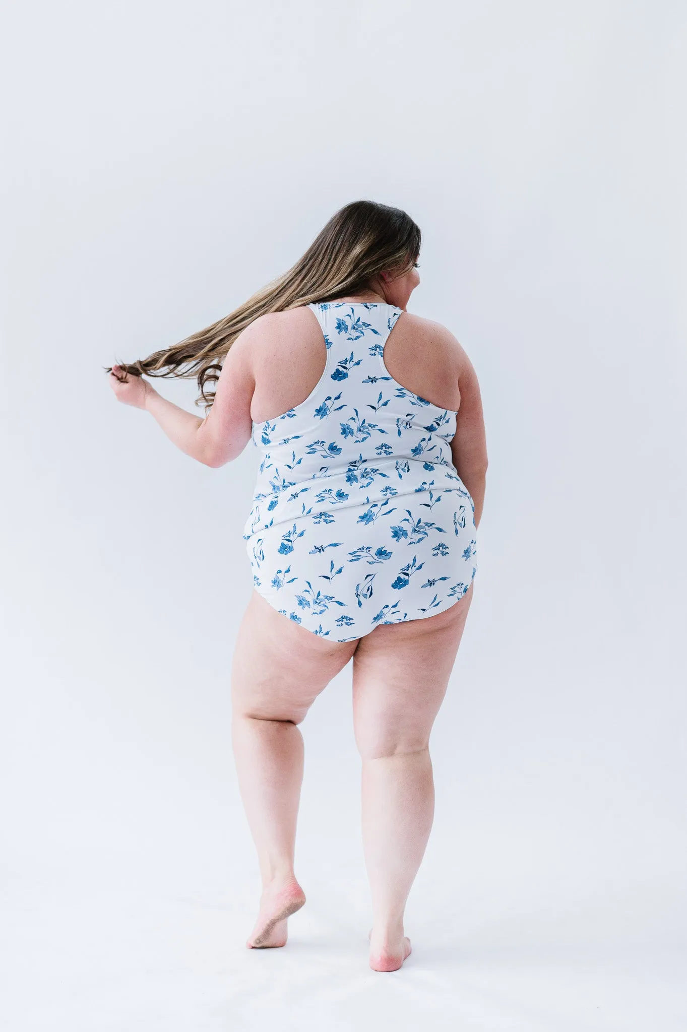 The Chase Top | Ocean Blue Floral