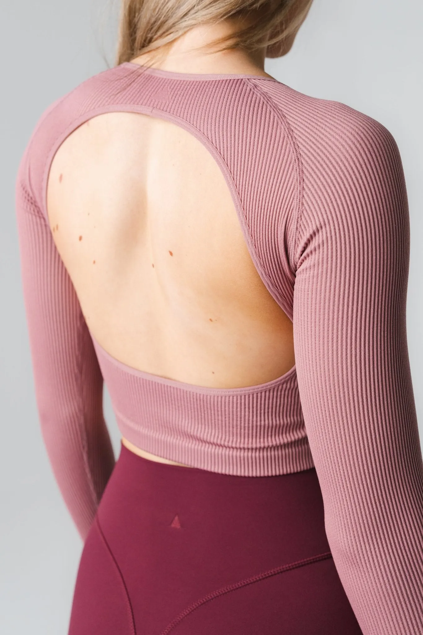 Vitality Synergy Open Back Long Sleeve - Rose