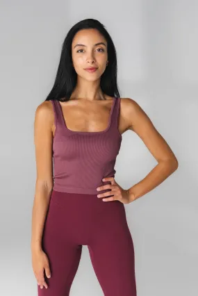 Vitality Synergy Square Tank - Mauve