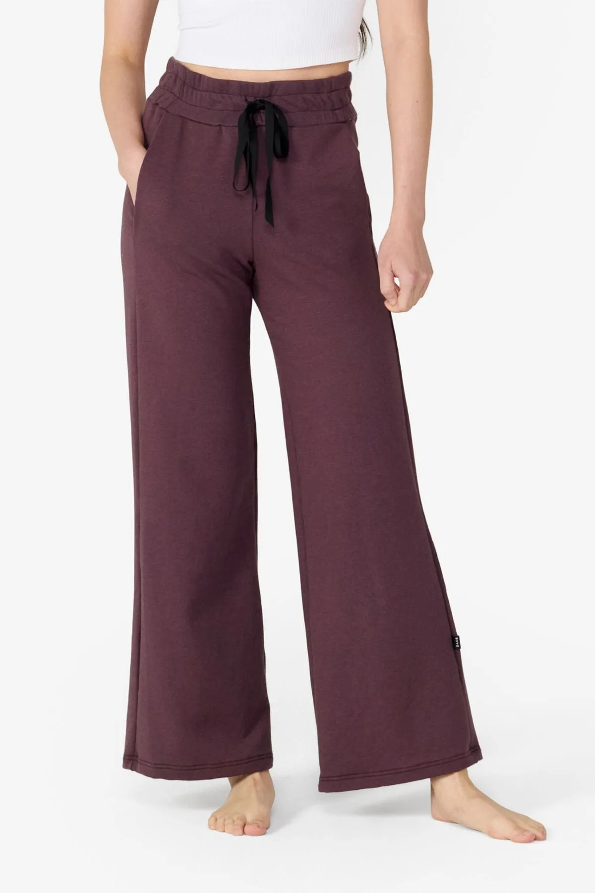 Wide Leg Sweatpant in Fudge