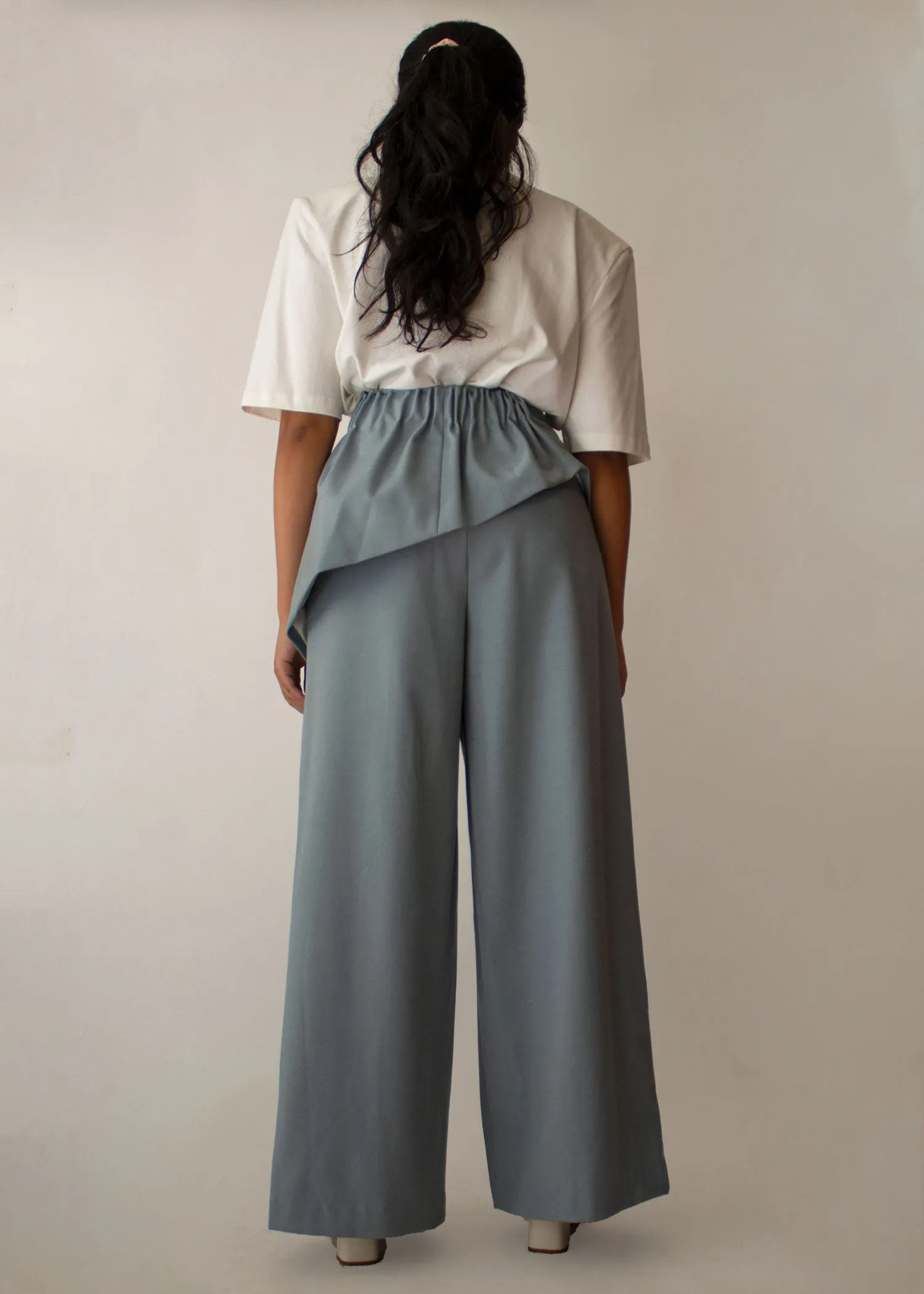 Wide Pleated Layered Pants