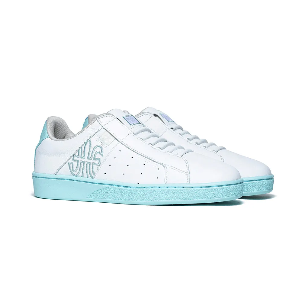 Women's Icon Genesis White Blue Leather Sneakers 91901-040